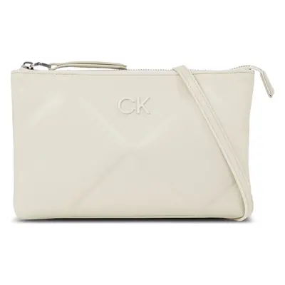 Kabelka Calvin Klein Re-Lock Quilt Crossbody K60K611042 Bílá