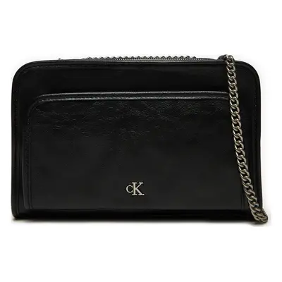 Kabelka Calvin Klein Jeans Utility Dbl Zip Camera Bag25 K60K613046 Černá