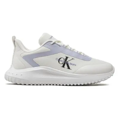 Sneakersy Calvin Klein Jeans Eva Runner Low Lace Mix Ml Wn YW0YW01442 Bílá