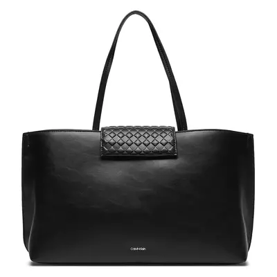 Kabelka Calvin Klein Calvin Mini Quilt Medium Tote K60K611885 Černá