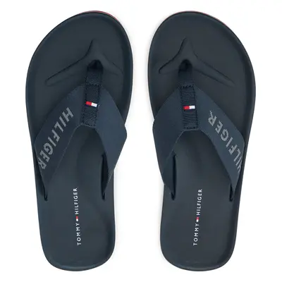 Žabky Tommy Hilfiger Comfort Hilfiger Beach Sandal FM0FM05341 Tmavomodrá