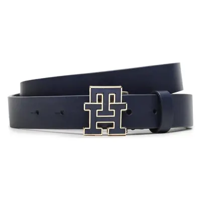 Dámský pásek Tommy Hilfiger Th Logo 2.5 AW0AW14936 Tmavomodrá