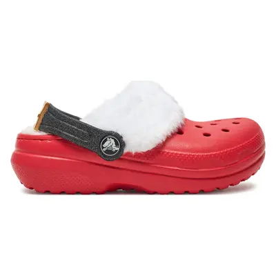 Nazouváky Crocs Classic Lined Santa Clog K 210931 Červená