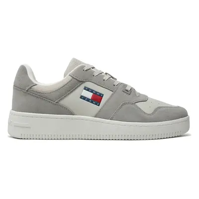 Sneakersy Tommy Jeans Tjm Basket Leather EM0EM01440 Šedá