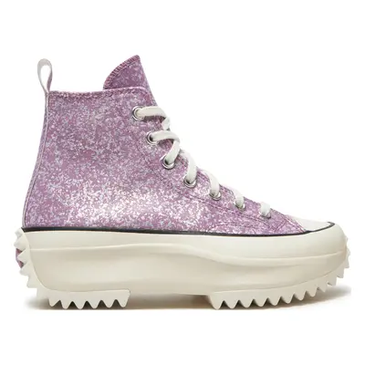 Plátěnky Converse Run Star Hike Platform Glitter A10096C Růžová