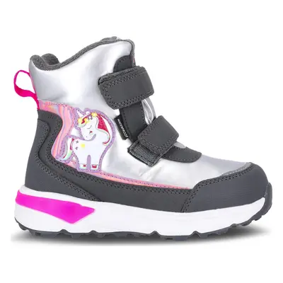 Sněhule ZigZag Hidol Kids Boot w/Lights WP Z234125 Šedá