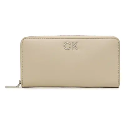 Velká dámská peněženka Calvin Klein Re-Lock Z/A Wallet Lg Pbl K60K610967 Béžová