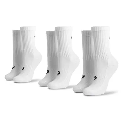 Sada 3 párů vysokých ponožek unisex Asics 3PPK Crew Sock 155204 Bílá