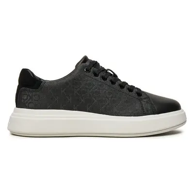 Sneakersy Calvin Klein Cupsole Lace Up Mono HW0HW02445 Černá