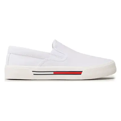 Tenisky Tommy Jeans Slip On Wmn EN0EN02088 Bílá