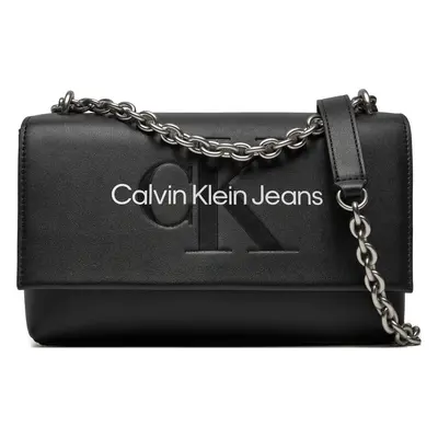 Kabelka Calvin Klein Jeans Sculpted Ew Flat W/Chain25 Mono K60K612221 Černá