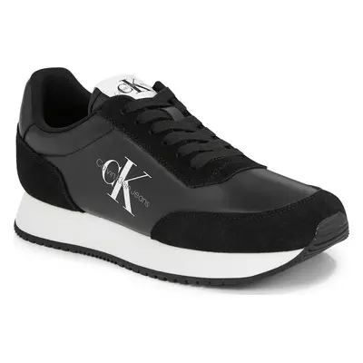 Sneakersy Calvin Klein Jeans Retro Runner Low Laceup Ny Pearl YW0YW01056 Černá