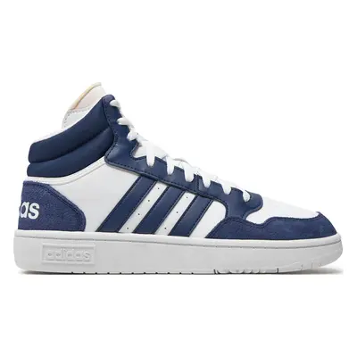 Sneakersy adidas Hoops 3 Mid Lifestyle Basketball Classic Vintage IG1432 Bílá