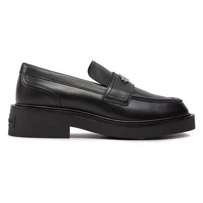 Loafersy Tommy Jeans Tjw Flat Loafer EN0EN02557 Černá