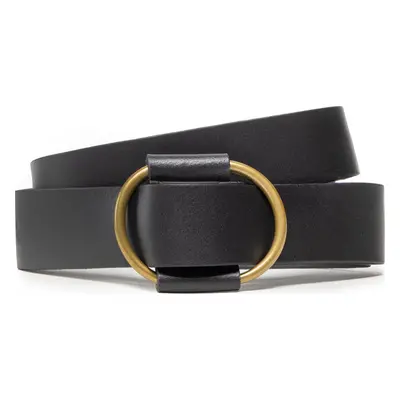 Dámský pásek Pieces Pcpilja Leather Jeans Belt Noos 17076887 Černá