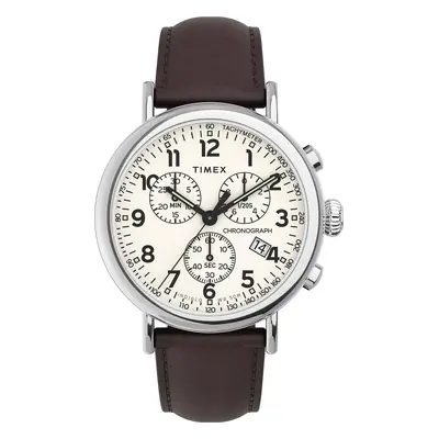 Hodinky Timex Standard Chronograph TW2V27600 Hnědá