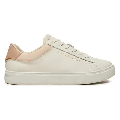 Sneakersy Tommy Hilfiger Essential Court FW0FW08320 Béžová