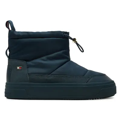 Sněhule Tommy Hilfiger Flag Nylon Mini Snowboot FW0FW08334 Tmavomodrá