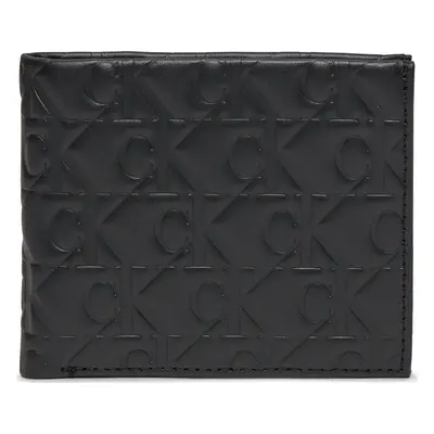 Velká pánská peněženka Calvin Klein Logo Print Bifold Id K50K511435 Černá