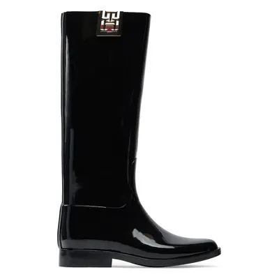 Holínky Tommy Hilfiger Th High Rainboot FW0FW07959 Černá