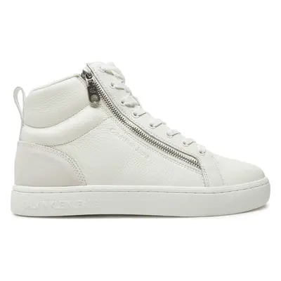 Sneakersy Calvin Klein Jeans Classic Cupsole Zip Mid In YM0YM01156 Bílá