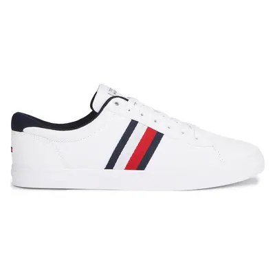 Tenisky Tommy Hilfiger Iconic Vulc Stripes Mesh FM0FM05072 Bílá