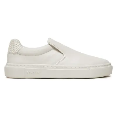 Sneakersy Calvin Klein Cupsole Slip On HW0HW02297 Bílá