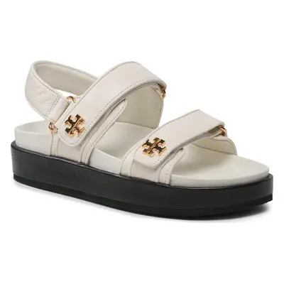 Sandály Tory Burch Kira Sport Sandal Calf Leather 144328 Écru