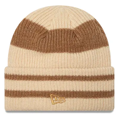 Čepice New Era Stripe Cuff Knit Beanie 60580764 Béžová