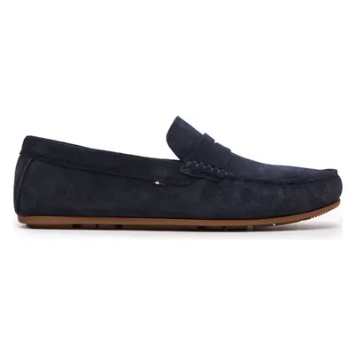 Mokasíny Tommy Hilfiger Casual Hilfiger Suede Driver FM0FM04998 Tmavomodrá