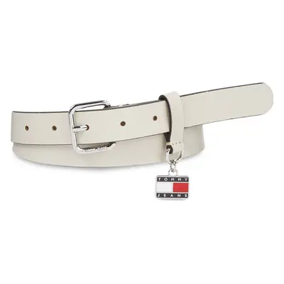 Dámský pásek Tommy Jeans Tjw Hanging Plaque Leather 2.5 AW0AW15483 Béžová