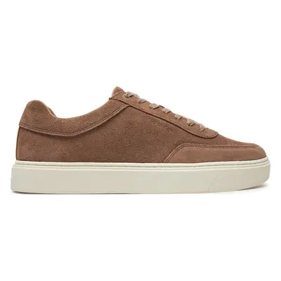 Sneakersy Calvin Klein Lace Up Suede HM0HM01792 Hnědá