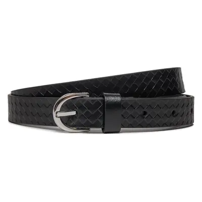 Dámský pásek Calvin Klein Calvin Mini Quilt Rnd Buckle 2.0 K60K611921 Černá