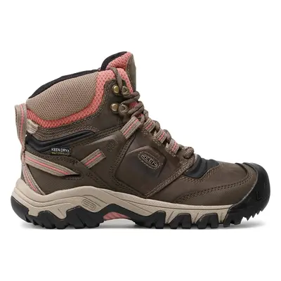 Trekingová obuv Keen Ridge Flex Mid Wp W 1024921 Hnědá