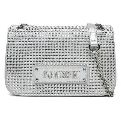 Kabelka LOVE MOSCHINO JC4136PP1MLL196B Stříbrná