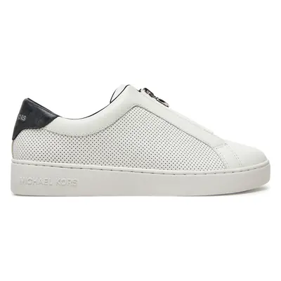 Sneakersy MICHAEL Michael Kors Keaton Zip Slip On 43R5KEFP1L Bílá