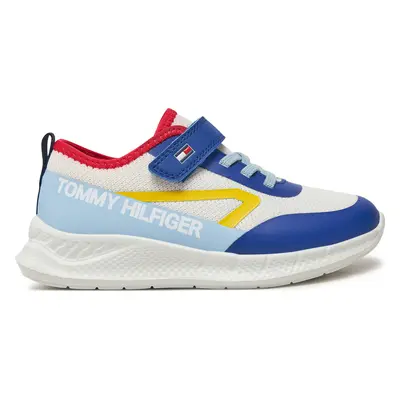 Sneakersy Tommy Hilfiger Low Cut Lace-Up/Velcro Sneaker T1B9-33868-1756 S Bílá