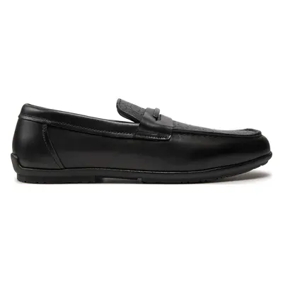 Mokasíny Calvin Klein Driving Shoe Metal Bar Mono HM0HM01433 Černá