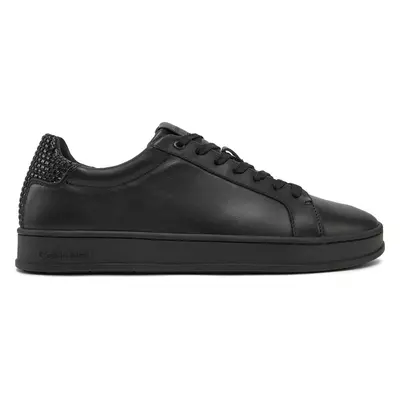 Sneakersy Calvin Klein Low Top Lace Up Woven HM0HM01767 Černá