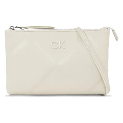 Kabelka Calvin Klein Re-Lock Quilt Crossbody K60K611042 Bílá