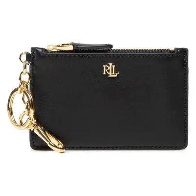 Pouzdro na kreditní karty Lauren Ralph Lauren Zip Card Cas 432876731002 Černá