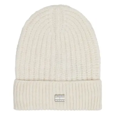 Čepice Tommy Jeans Tjw Cosy Knit Beanie AW0AW15462 Écru