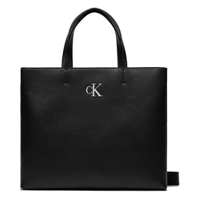 Kabelka Calvin Klein Jeans Minimal Monogram Slim Tote26 K60K611552 Černá