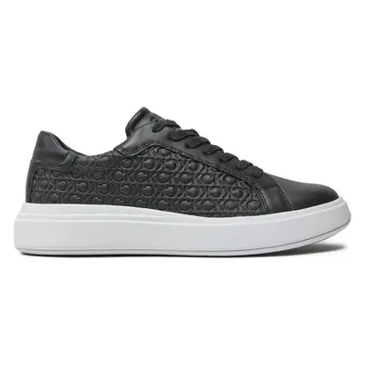 Sneakersy Calvin Klein Low Top Lace Up Lth Mono HM0HM01498 Černá