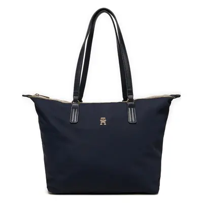 Kabelka Tommy Hilfiger Poppy Tote Corp AW0AW16480 Tmavomodrá