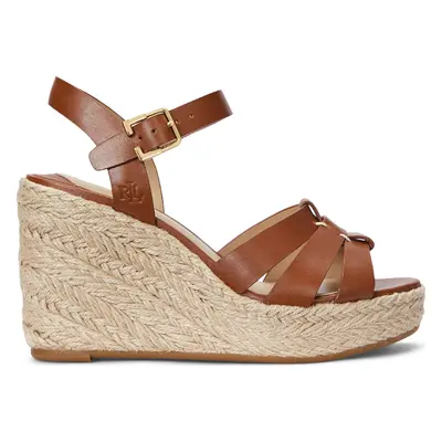 Espadrilky LAUREN RALPH LAUREN Soffia 802953961001 Hnědá