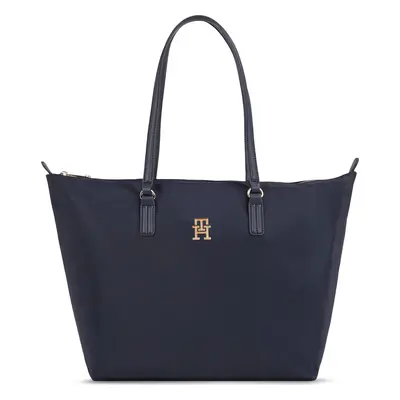 Kabelka Tommy Hilfiger Poppy Th Tote AW0AW15639 Tmavomodrá