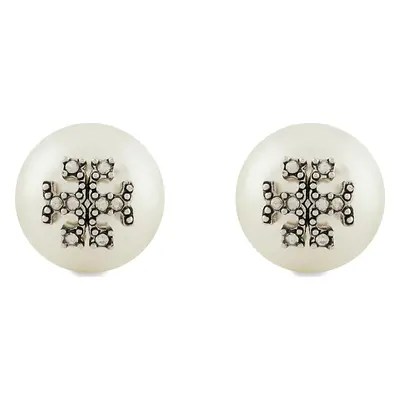 Naušnice Tory Burch Kira Pearl Stud 163698 Bílá