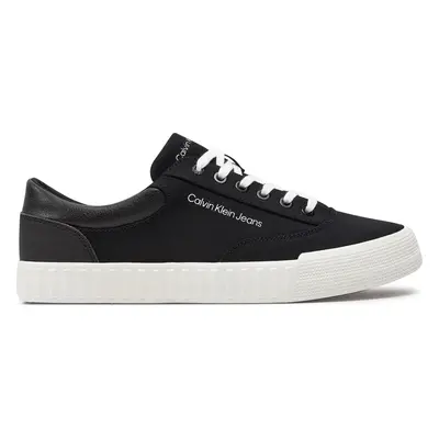 Sneakersy Calvin Klein Jeans Skater Vulc Low Laceup Mix In Dc YM0YM00903 Černá