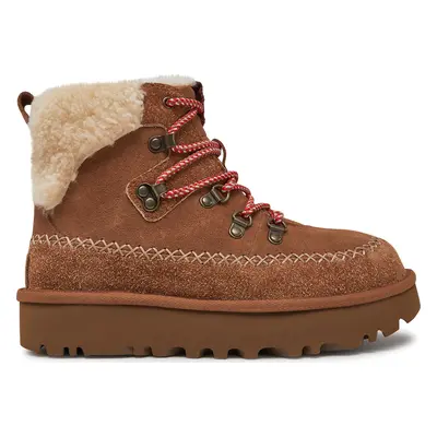 Sněhule Ugg W Classic Alpine Lace Up 1158271 Hnědá